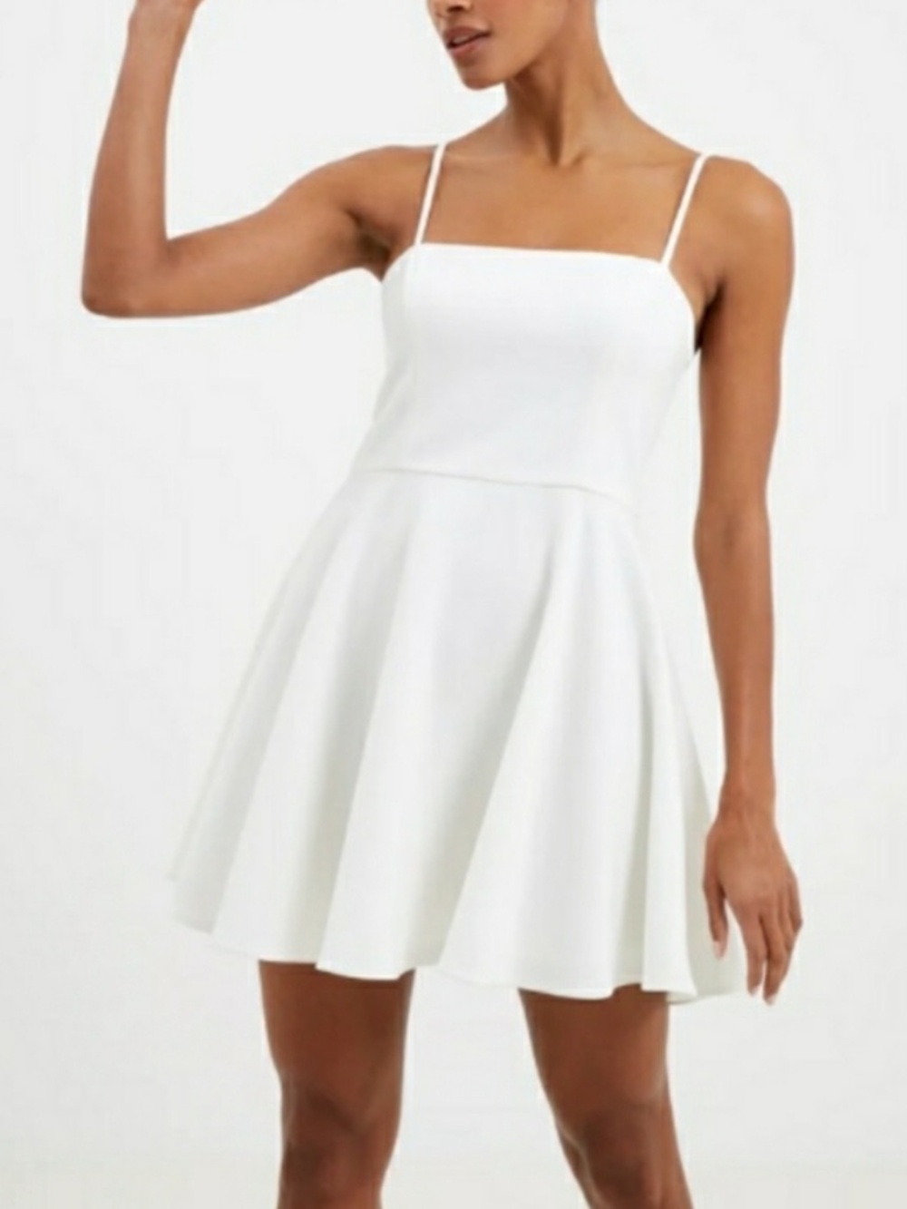 French Connection Whisper White Spaghetti Strap Mini Dress